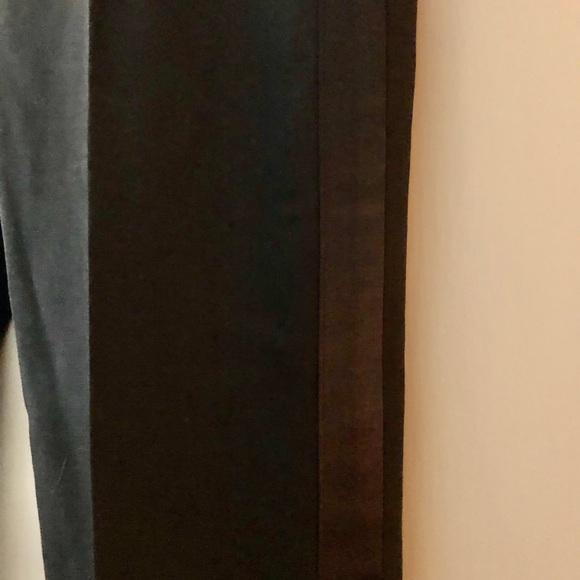 🆕 Milly Black Wool Tuxedo Dress Pants Sz: 2 🖤 - Picture 3 of 7